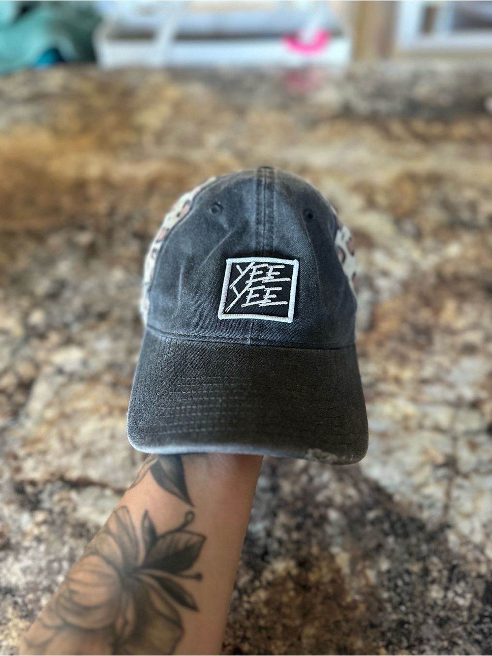 Yee Yee Embroidered Logo Baseball Cap - Washed Black